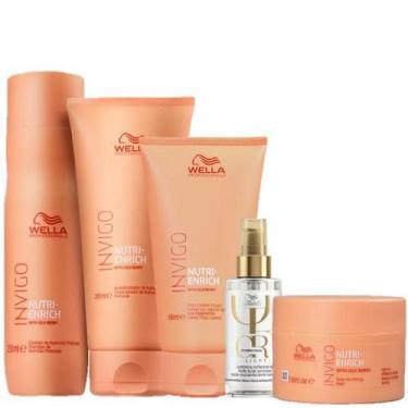 Imagem de Wella Professionals Invigo Nutri-Enrich Kit Anti frizz Completo Home C
