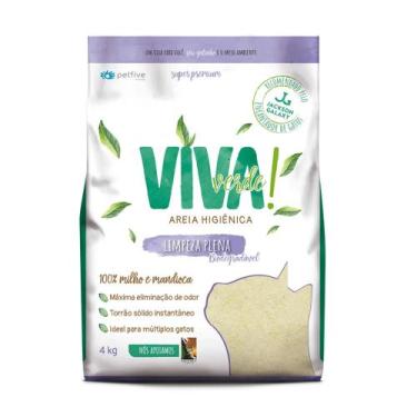 Imagem de Areia Higiênica Para Gatos Viva Verde Limpeza Plena 4kg Fina - petfive