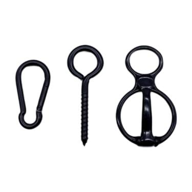 Imagem de MERIGLARE Amarração de cavalo, fechos de pressão, sela, aço inoxidável resistente, equipamento de treinamento para entusiastas de esportes