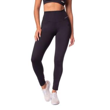 Imagem de Legging Feminina Estilo do Corpo PowerFit Preto, Preto, G