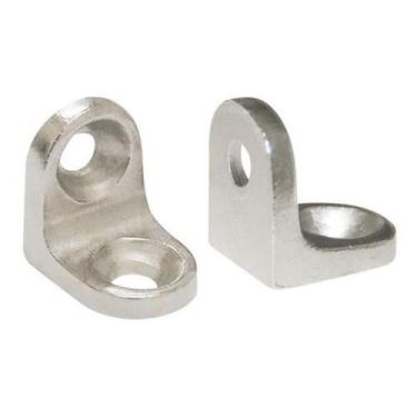 Imagem de Cantoneira Cadeirinha 2 Furos 17x17 Maciça Niquelada c/100 unidades - 