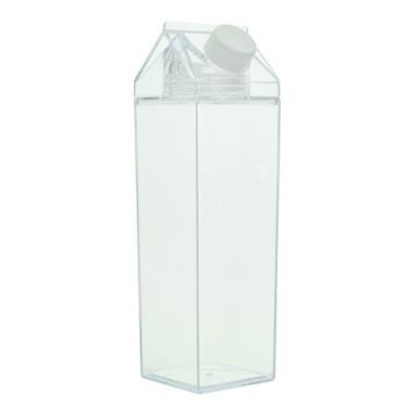 Imagem de Garrafa Caixinha de Leite Acrílico 500ml Vedação Silicone - Amigold