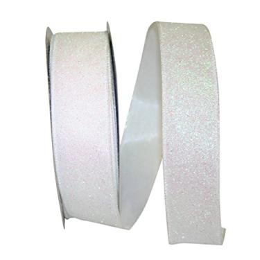 Imagem de Reliant Ribbon 92719W-089-09J Fita de borda com fio com glitter iridescente, 1-1/2 pol. x 25 jardas, iridescente