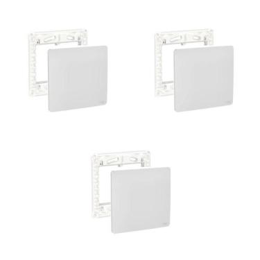 Imagem de Kit 3 Placa 4X4 Cega S730200274 Gamma Silver Orion Schneider