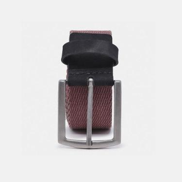 Imagem de Cinto Masculino Social Gorgurão E Couro Estilo Elegante Design Moderno