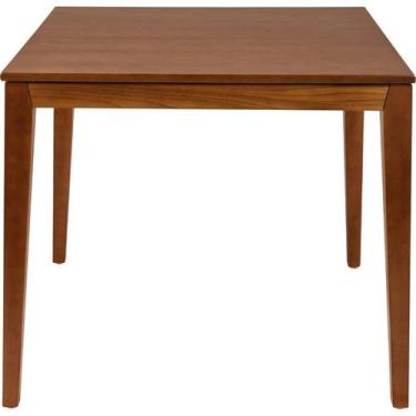 Imagem de Mesa Quadrada em Madeira London Amêndoa 4 Lugares 80 cm Tramontina