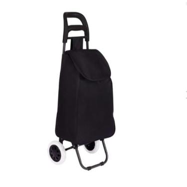 Imagem de Carrinho de Compras Leva Tudo Bag To Go Com Bolsa Removível Mor, Preto