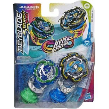 Imagem de Beyblade Hyper Sphere Ogre O5 Vs Rock Dragon D5 - Hasbro