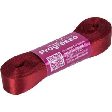 Imagem de Fita de Cetim 15MM 10M Vinho 389 - Fitas Progresso