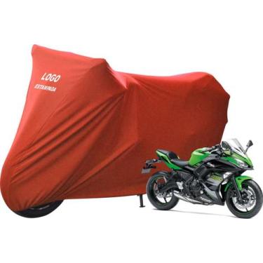 Imagem de Capa Sob Medida De Tecido Para Moto Kawasaki Ninja 650 - Mz, Vermelha