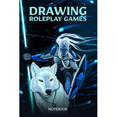 Imagem de Drawing Roleplay Games Notebook: Hexagonal Graph Paper for Video Game Mapping and Drawing Board Games