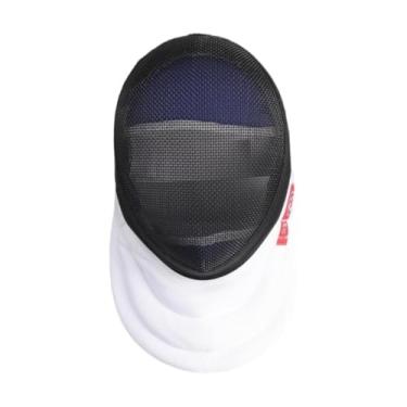 Imagem de Deevoka Máscara de esgrima engrenagem capa facial acessórios conforto portátil guarda equipamento treinamento universal destacável máscara epee capacete, M