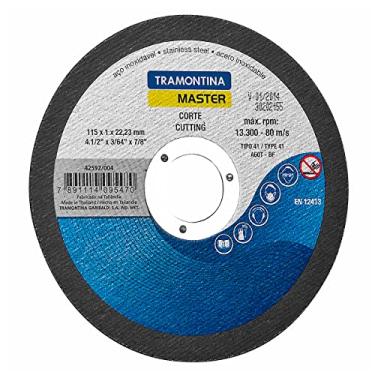 Imagem de Tramontina 42592004, Disco de Corte para Aço Inox 1X115Mm, Grãos Abrasivos Oxido Alumínio, 2 Telas, 13300 Rpm