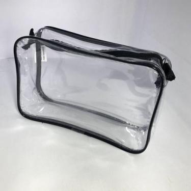 Imagem de Kit com 10 Necessarie Transparente e PRETA 23X15 - Gii Matos Makeup