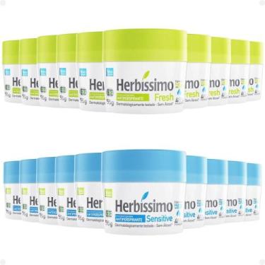 Imagem de Kit Herbíssimo Desodorante: 10 Fresh e 10 Sensitive 55g - HERBISSIMO