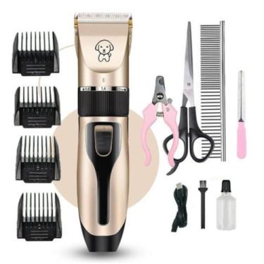 Imagem de Maquina Tosa Cortar Cães E Gatos Sem Fio Pets Raça Bivolt Tosquiadeira