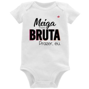 Imagem de Body Bebê Meiga meio bruta - Foca na Moda, Branco, P
