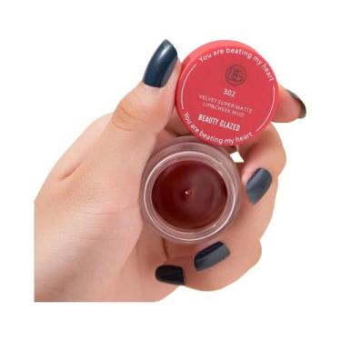 Imagem de Blush Fosco À Prova D'água Em Pó Maquiagem Facial Suave E Cintilante C