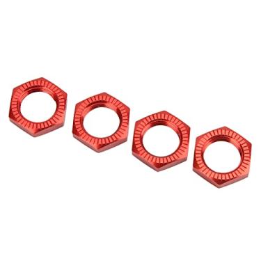 Imagem de Porca de Cubo Hexadecimal de Roda de Liga de Alumínio 17 Mm, Atualização Leve de Peças de Reposição para 1/8 de Carro RC, Pequeno e Portátil, Fácil de Instalar e Desmontar,