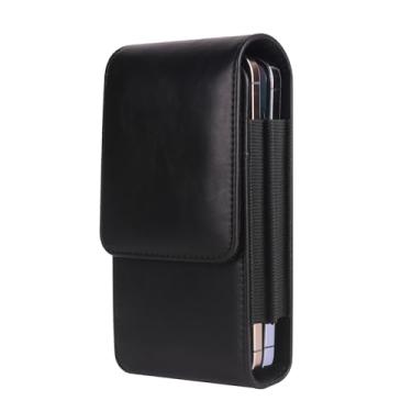 Imagem de 2 capas para celular com coldre duplo para Samsung Galaxy S25 Ultra S25+ Plus S24 Ultra S23 FE S22 Plus S21 FE Note 20 A15 A25 A35 A55 A54 iPhone 15 Pro Max Moto G Stylus 2024 (preto)