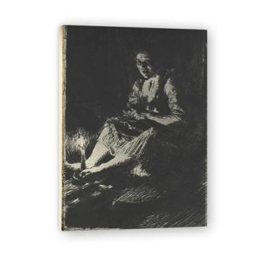 Imagem de LKXGRRSFG Impressões em tela Dark Light Anders Zorn - Arte de obra-prima sueca, decoração de parede serenidade de verão e coleção de galeria de casa 39,98 x 56 cm