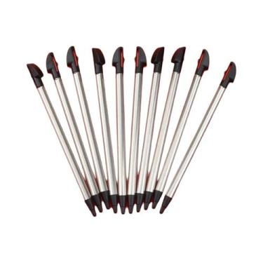 Imagem de 10 Canetas Stylus Metálicas Telescópicas para Nintendo 2DS/3DS/DS - To