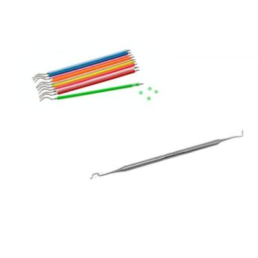 Imagem de 500 Borrachinhas Aparelho Ortodôntico (5 Cor) + 1 Aplicador de Borrachinhas