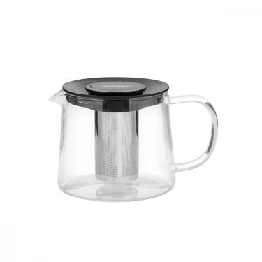 Imagem de Bule Chá Tramontina em Vidro e Aço Inox com Infusor 900 Ml
