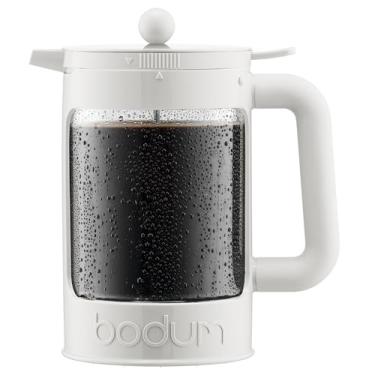 Imagem de Prensa francesa Bodum Bean Set para café gelado, 1,5 litro, branco brilhante