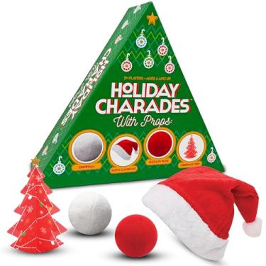 Imagem de Project Genius: Holiday Charades - Game with Props, Includes 60 Christmas Themed Prompt Cards, Family Christmas Party Game, Adults Kids 6+, 2+ Players