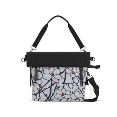 Imagem de Sherpani Vale, Bolsa Crossbody Antifurto Versátil, Bolsa Tote Fashion, Bolsa de Ombro de Viagem, Bolsa Feminina com Detalhes em Metal, Presente de Viagem (Sakura)