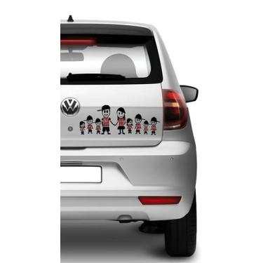 Imagem de Adesivo De Carro Família Feliz São Paulino - Lojinha Da Luc Adesivos