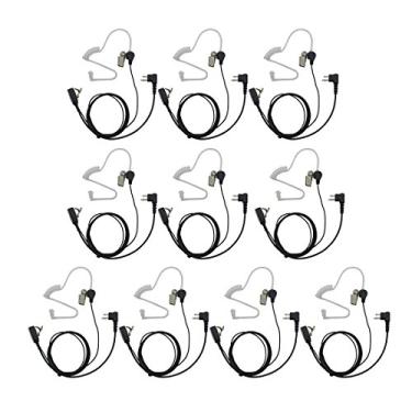 Imagem de Capa de microfone PTT para fones de ouvido de tubo acústico GoodQbuy 2 pinos para Motorola Rádio bidirecional RMM2050 GP300 CP200 PR400 CLS1110 (pacote com 10)