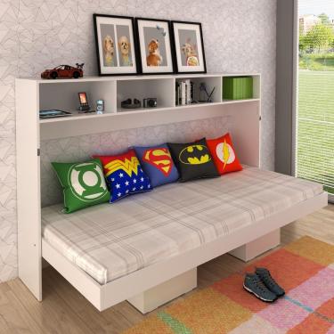 Imagem de Cama Articulada Horizontal de Solteiro com 6 Nichos