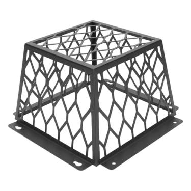 Imagem de Luocute Protetor de capô de Aço de Carbono para Ventilação Pesada, Protetor de Capuz para 3-4 Em Tampas do Ventilador de Exaustão, Com Protetor de Capa de Ventilação do Secador, Com (1#)