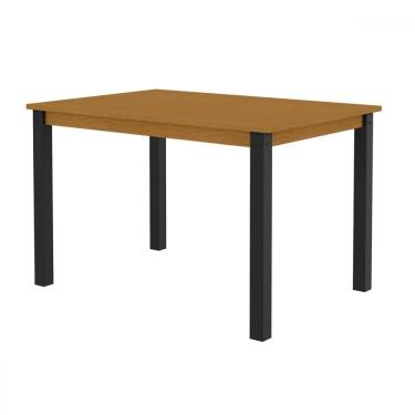 Imagem de Mesa de Madeira 4 Lugares Monaco Preto/Natural - Art Panta