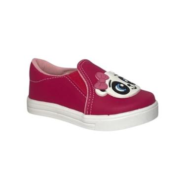 Imagem de Tênis Infantil Menina Iate Preto e Pink Panda – Confortável e Seguro | Numeração 20 ao 34 (Pink, BR, Criança de 4 a 8 anos, Numérico, M, 20)