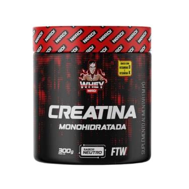Imagem de FTW Whey Nerd Creatina Monohidratada 100% Pura, Micronizada com Vitaminas D e K, Suplemento para Desempenho Físico – Pote 300g (Sabor Neutro)