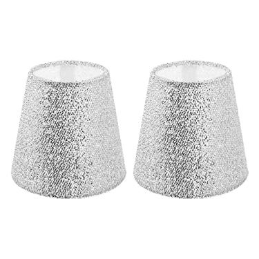 Imagem de Abajur de tambor de 2 peças, abajur de barril de pano, acessório de capa de luz de substituição para decoração de casa, hotel, casamento, feriado