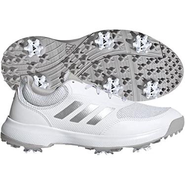 Imagem de adidas Tênis de golfe feminino Tech Response 2.0, Branco/Prata/Cinza, 41