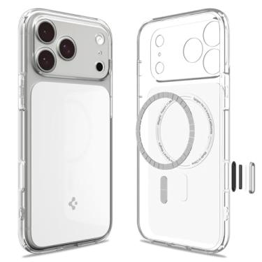 Imagem de Capa Spigen para iPhone 17 Pro, Ultra Hybrid T [MagFit] projetada para Apple iPhone 17 Pro - Branco transparente