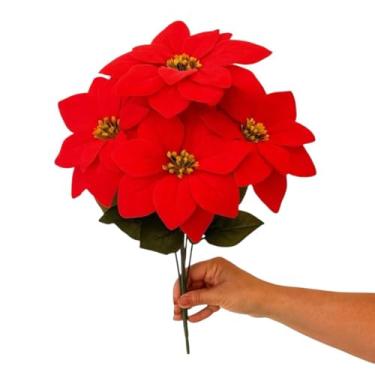 Imagem de Buquê de Flor de Natal Bico de Papagaio Artificial Decoração