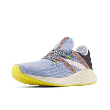 Imagem de New Balance Tênis de corrida unissex Fresh Foam Roav V1, Azul mercúrio/girassol, 15.5 Wide Women/14 Men