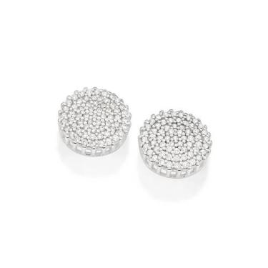 Imagem de Brinco Rommanel Prata 925 Redondo Com Zircônias 820125