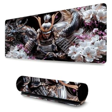 Imagem de Mouse Pad Gamer Profissional Confortável Antiderrapante Escritório e Games 90x40cm Diversas Estampas Samurais (Samurai | 10)