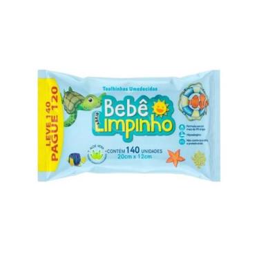 Imagem de Toalhas Umedecidas Bebê Limpinho 90 Unidades Cimed