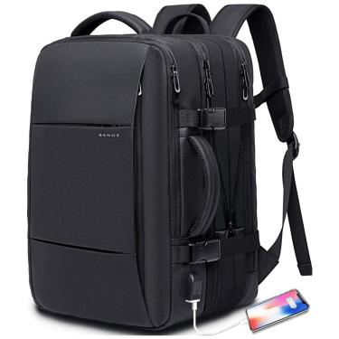 Imagem de Mochila para Laptop À prova D e Anti Roubo, BANGE 1908, Preto