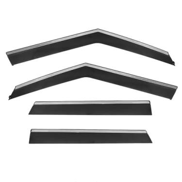 Imagem de GRJQRKHZ Defletor de janela lateral de carro para k&ia EV5 2023 2024 Weathershied viseira de porta vento sol proteção chuva janela lateral defletores de vento