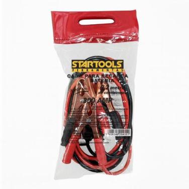 Imagem de Kit 2 Cabos Para Recarga de Bateria Automotiva 300A 2,2m Reforçado com