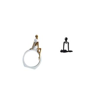 Imagem de Fenteer Estatueta de Pensadora, Estátua Feminina, Centro de Mesa, Leitor de Quarto, Presente, Estante, Escultura Abstrata de Fazenda, Ornamento Versáti